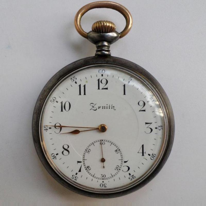 Zenith antiek Grand Prix Paris 1900 zakhorloge horloge [0d