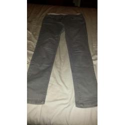 mooie grijze jeans dames spijkerbroek maat 38