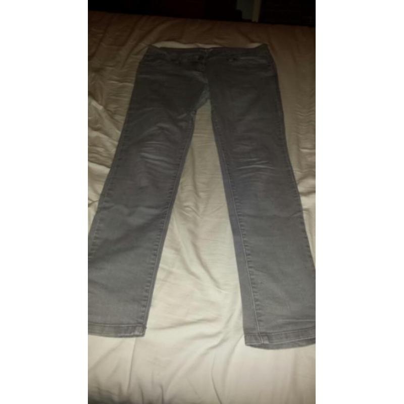 mooie grijze jeans dames spijkerbroek maat 38