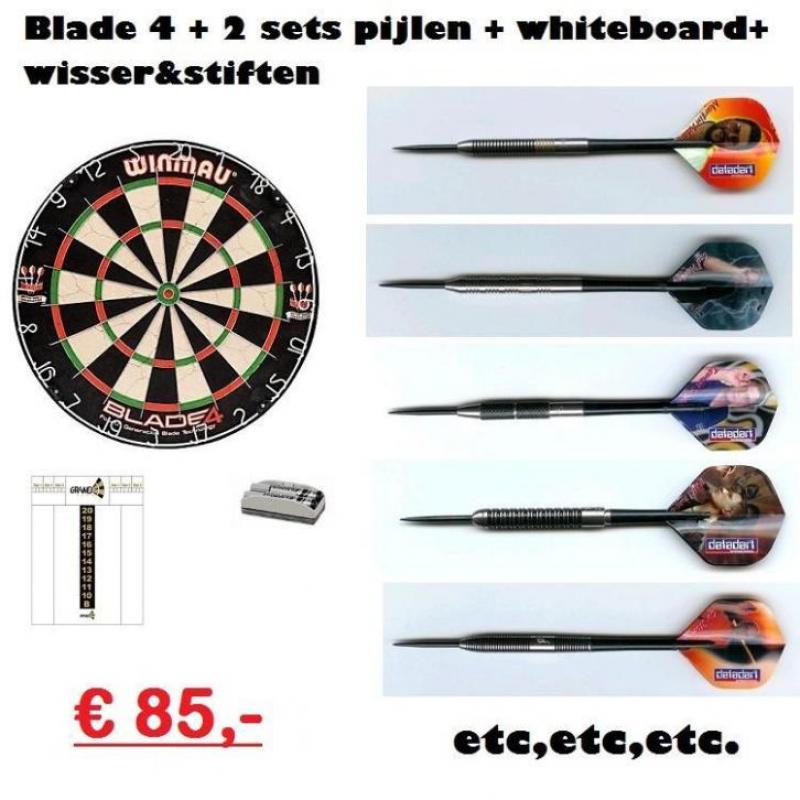 Verschillende complete dartsets vanaf € 39,95 deDartshop.nl
