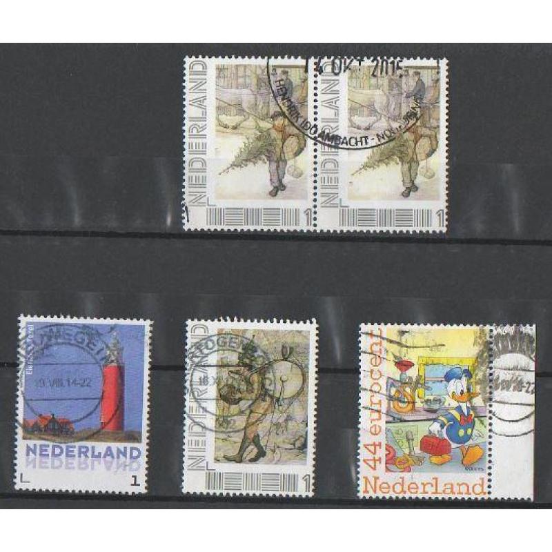Nederland setje postzegels gestempeld van de laatste jaren