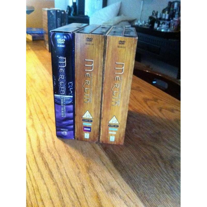 dvd's van de BBC serie Merlin