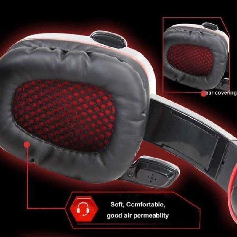 SADES SA901 Stereo HIFI Wired Headphone With Microphone