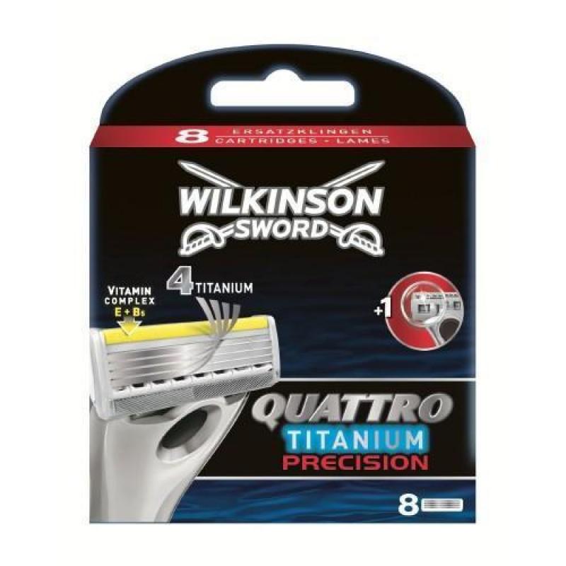 Wilkinson Sword Quattro Titanium Precision mesjes 8-pack