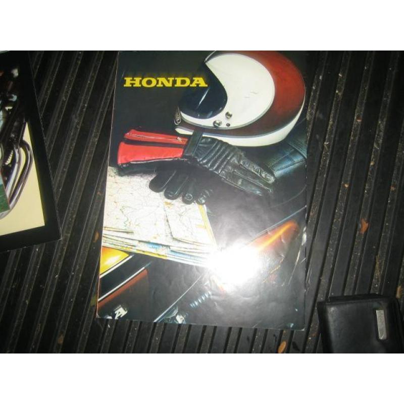 Als nieuwe uitklapfolder Honda CB500F CB500 Four 1972