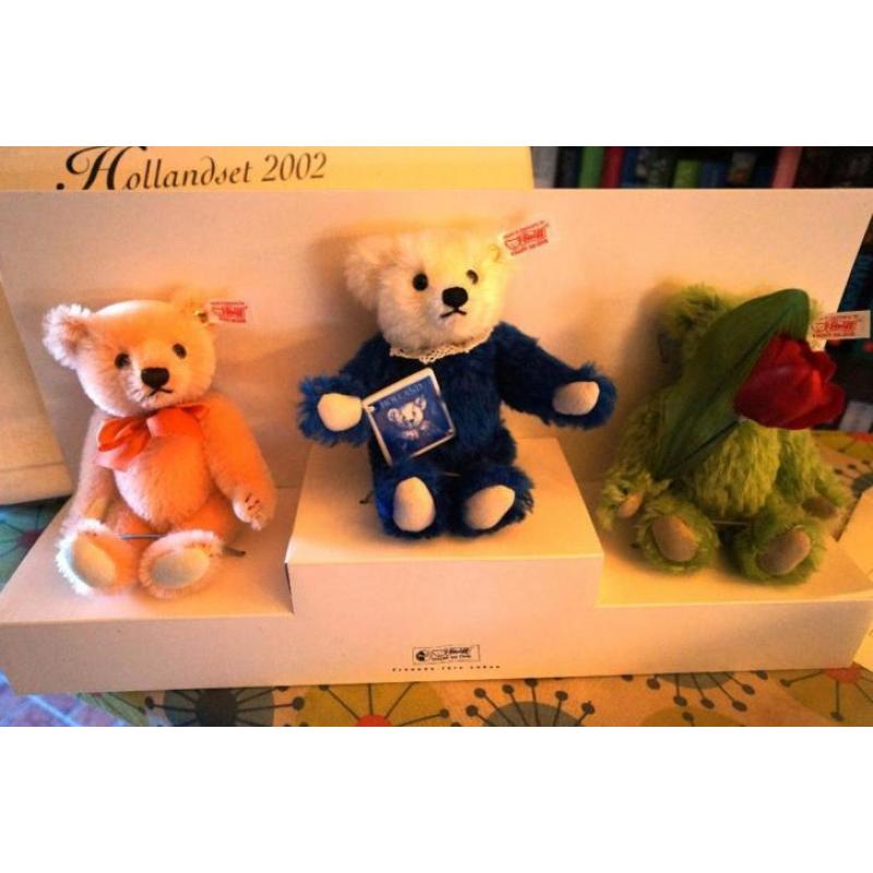 steiff teddy bear set holland 2002