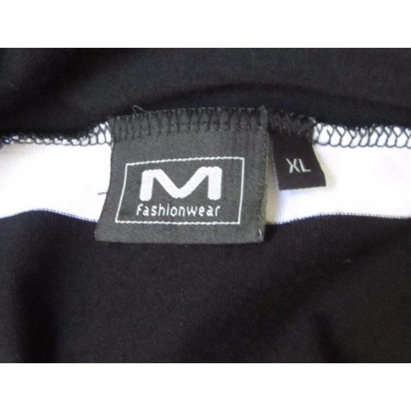 Zwart/wit vest van M Fashionwear - mt XL