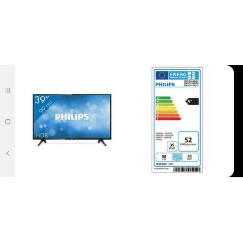 Philips- HD ready TV 39 inch