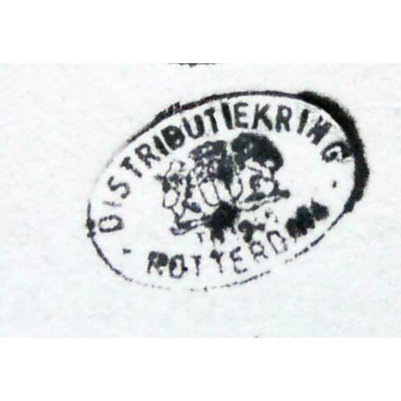 stempel "distributie kantoor rotterdam 1945 "