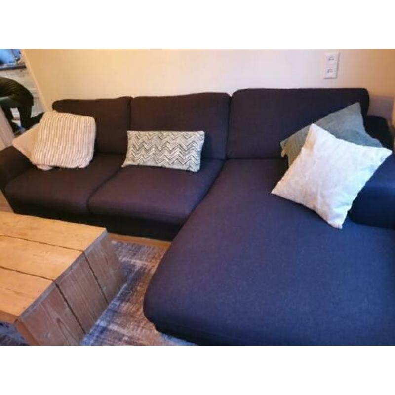 Lounge Bank - Urban Sofa - Zwart (gemeleerd)