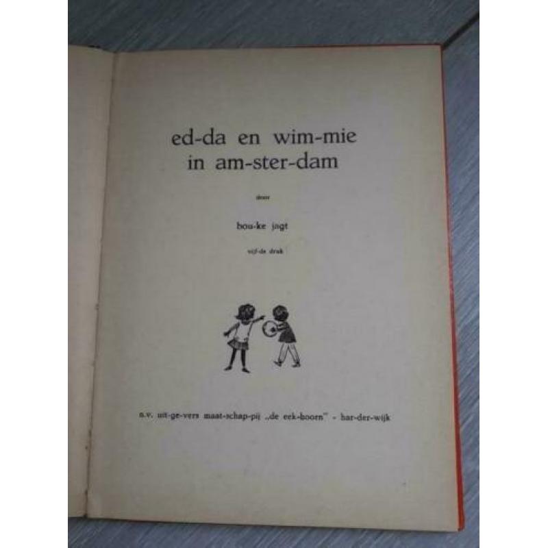 Vintage 1961 amsterdam kinderboek Edda en Wimmie Bouke Jagt