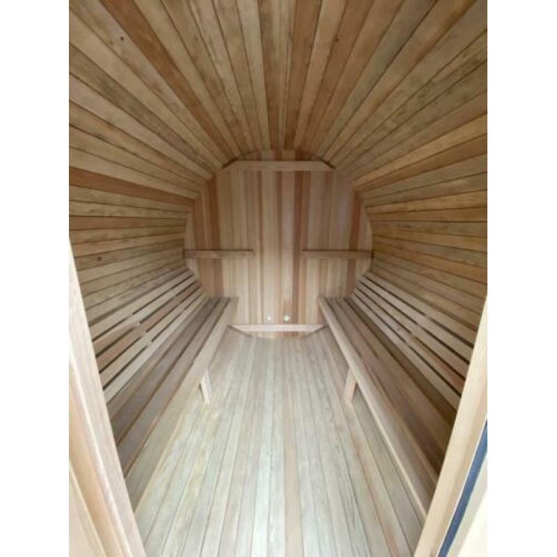 Grote barrelsauna finse sauna buitensauna AFHAALPRIJS