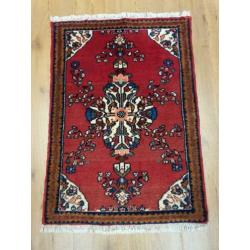 Vintage handgeknoopt perzisch tapijt Hamadan 90x60