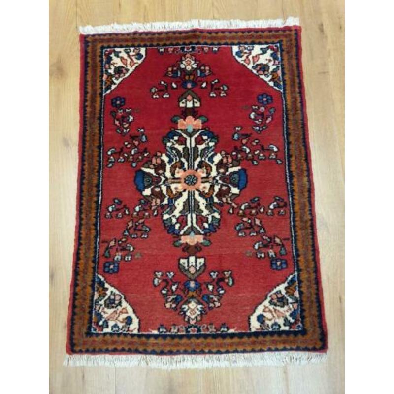 Vintage handgeknoopt perzisch tapijt Hamadan 90x60