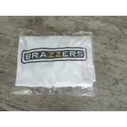 Brazzers; Wit T-shirt, 100% Katoen, Maat: XL. (pornosite)