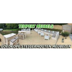 Complete steigerhouten tuinset / Steigerhouten meubels.