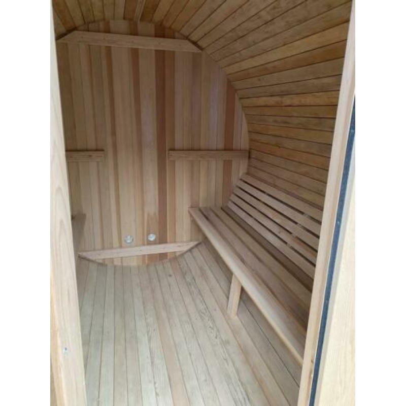 Grote barrelsauna finse sauna buitensauna AFHAALPRIJS