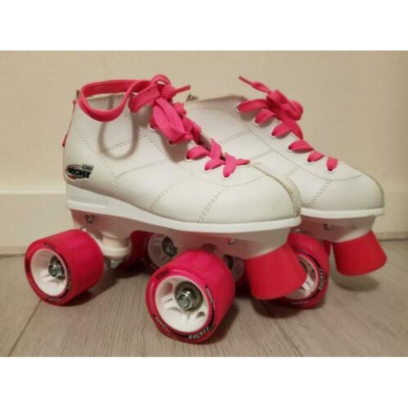 Rollerskates meisjes White /pink