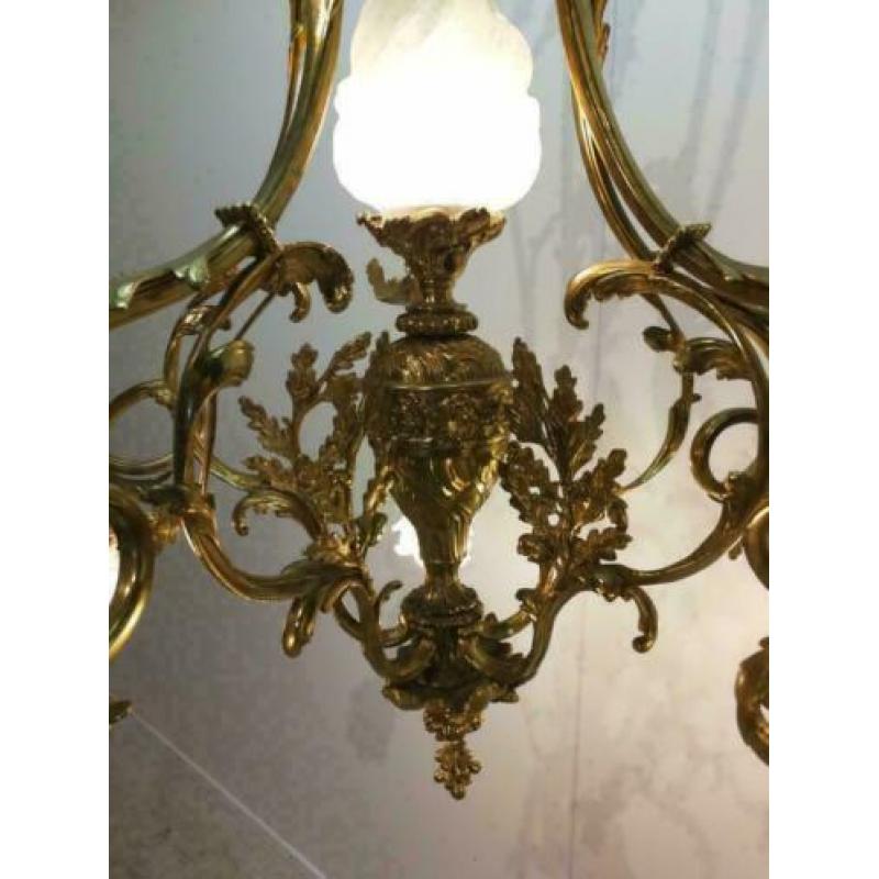 Kroonluchter / verguld brons / glas / 1900 / Rococo