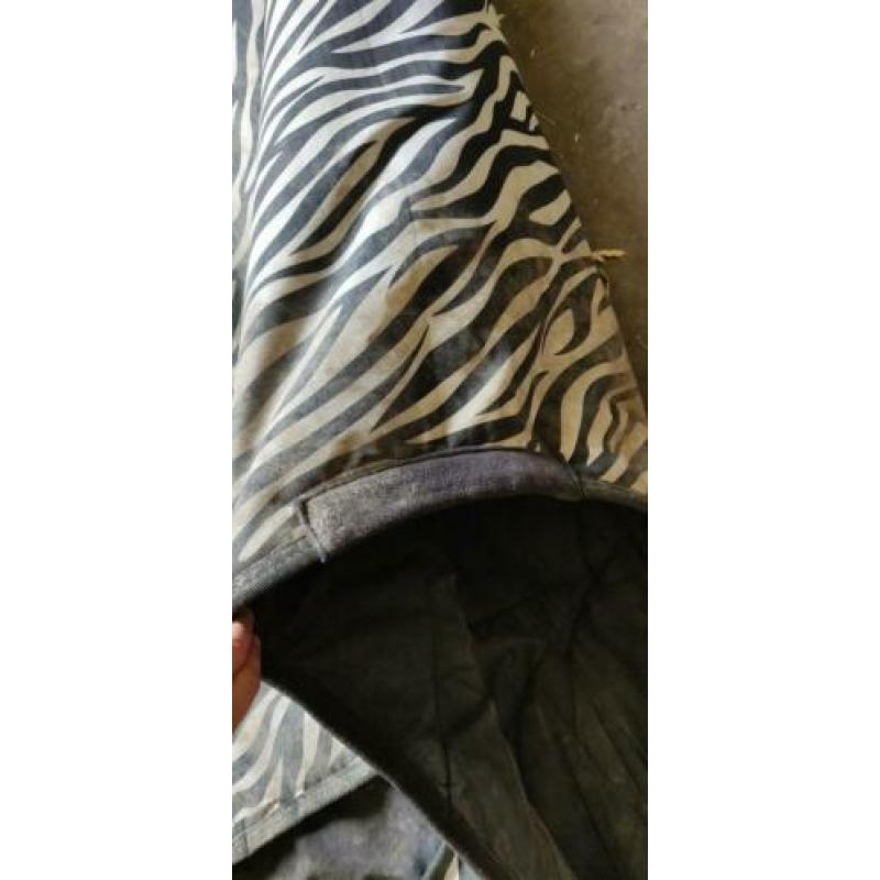 Epplejeck 100grams deken maat 185, kleur zebra