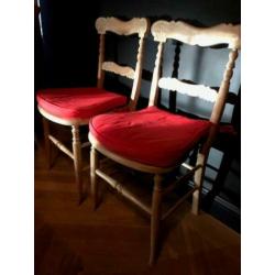 houten stoelen met webbing