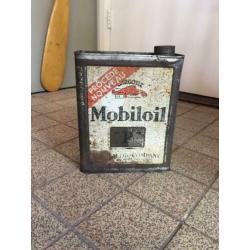 Vintage Mobil Oil Gargoyle olie blik
