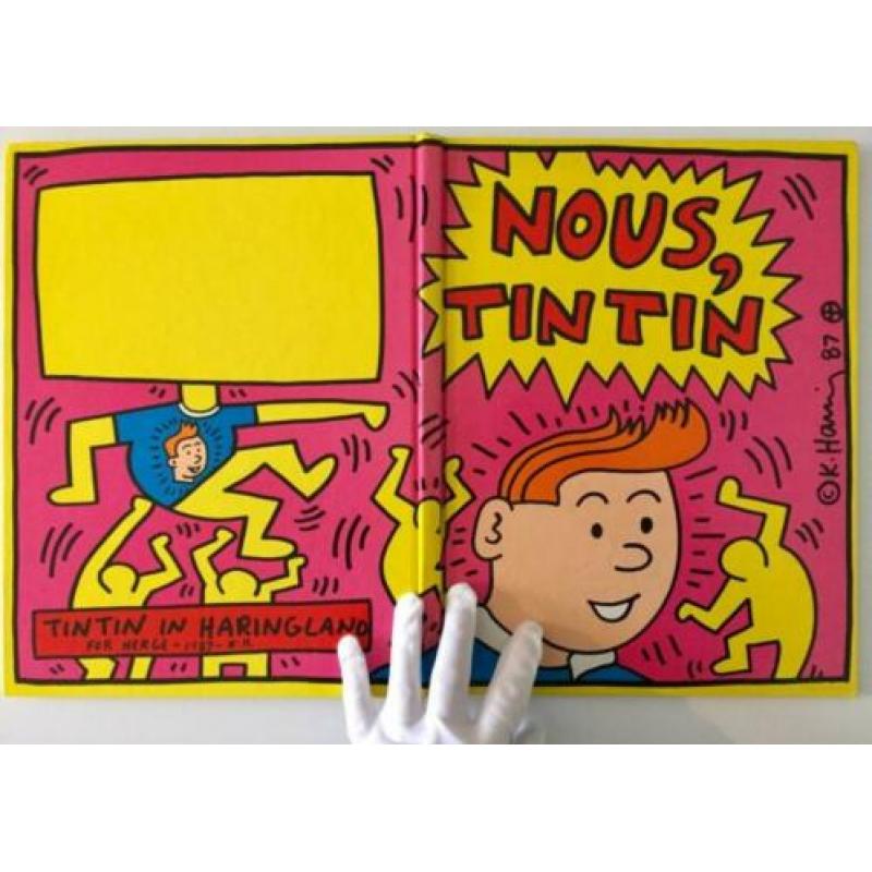 Hommage à Hergé - Nous, Tintin/Kuifje - Keith Haring cover