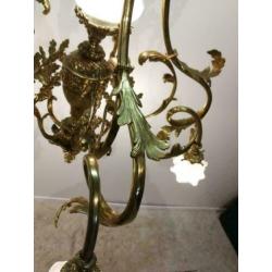 Kroonluchter / verguld brons / glas / 1900 / Rococo
