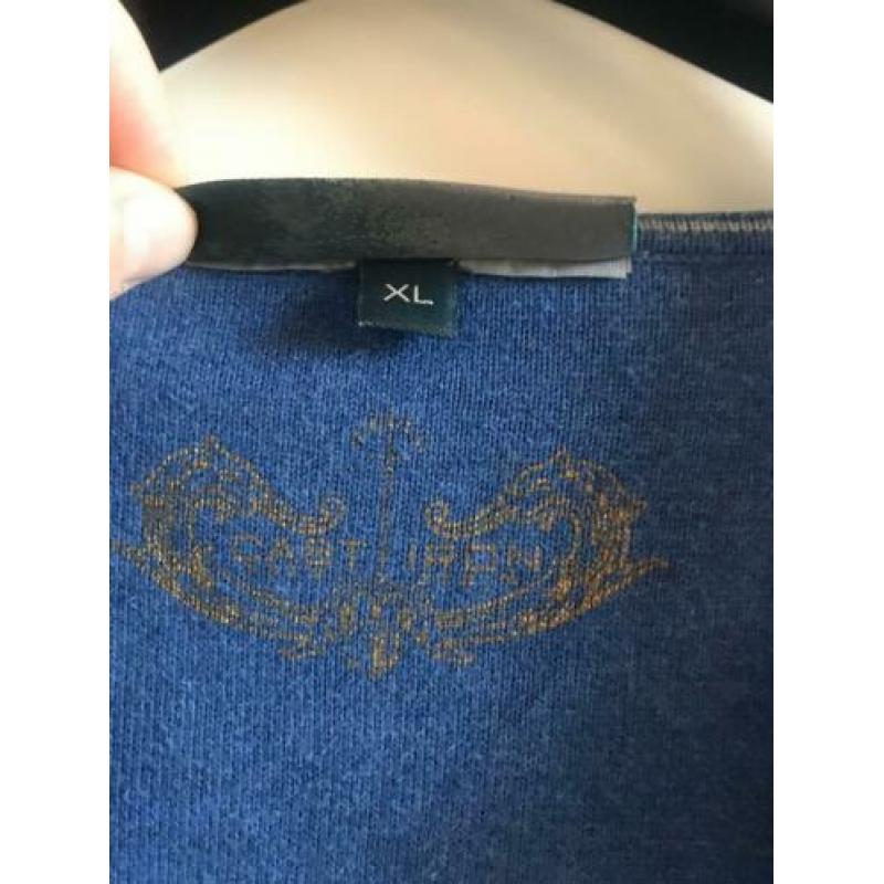 Cast Iron trui XL blauw pullover