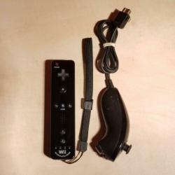 Nintendo Wii Zwart + Motion plus controller + Nunchuck