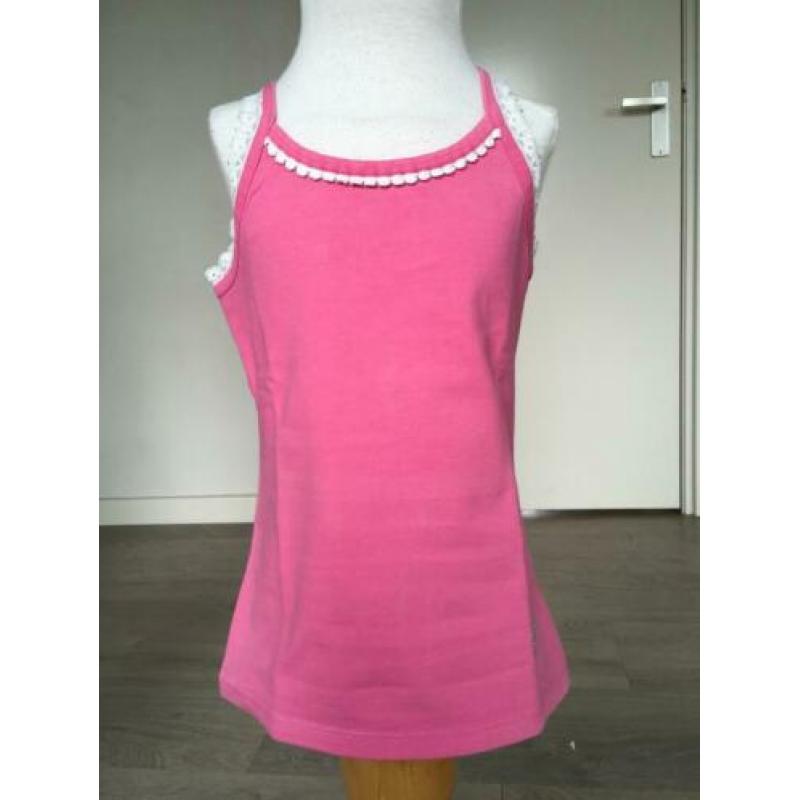 MIM PI top / shirt roze met kant nieuwstaat mt 110 D4