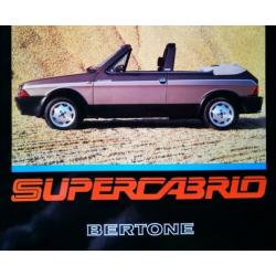 Zeldzaam exclusief BERTONE SUPERCABRIO - 1978 autofolder