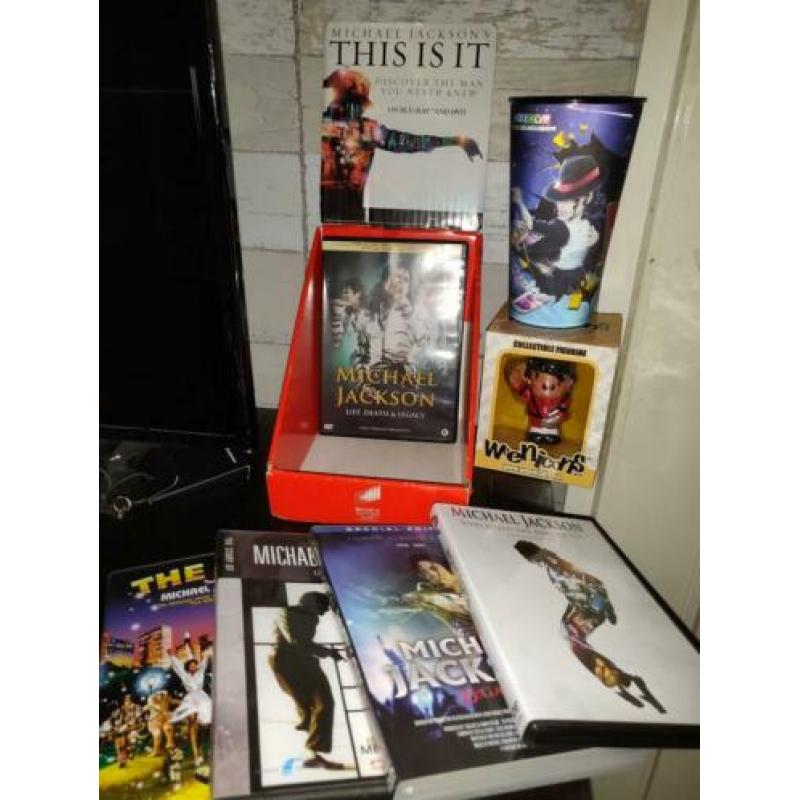 Michael Jackson verzameling Dvd's Display Weenicons figuur