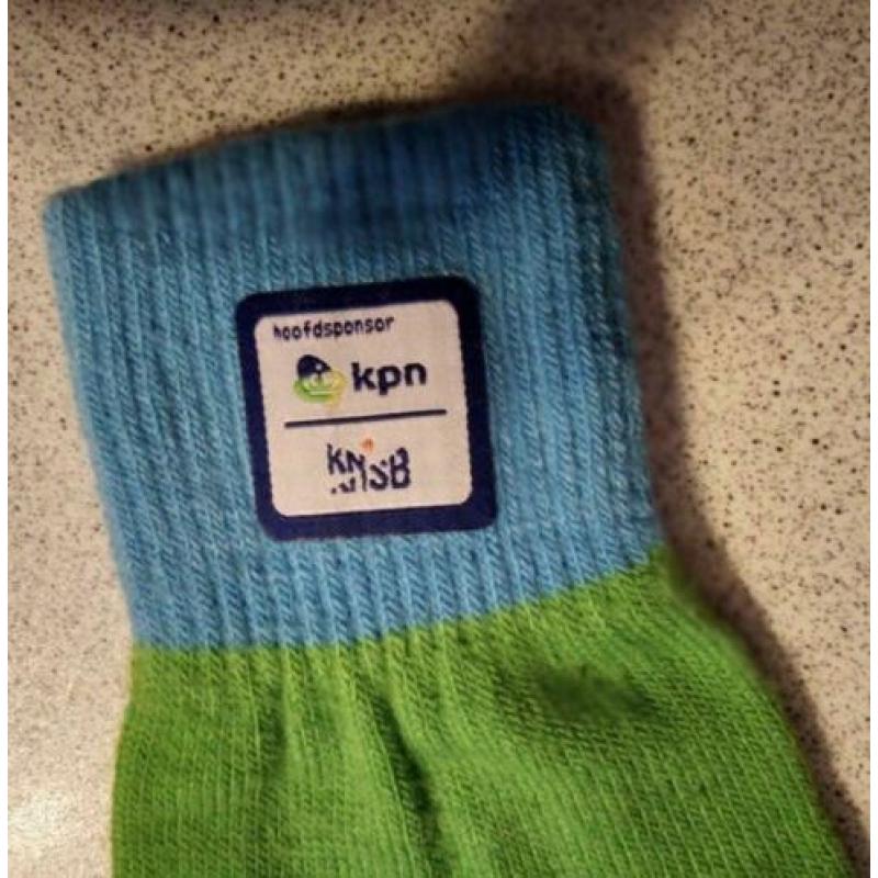 Nieuw! KPN KNSB touchscreen handschoenen groen + embleem