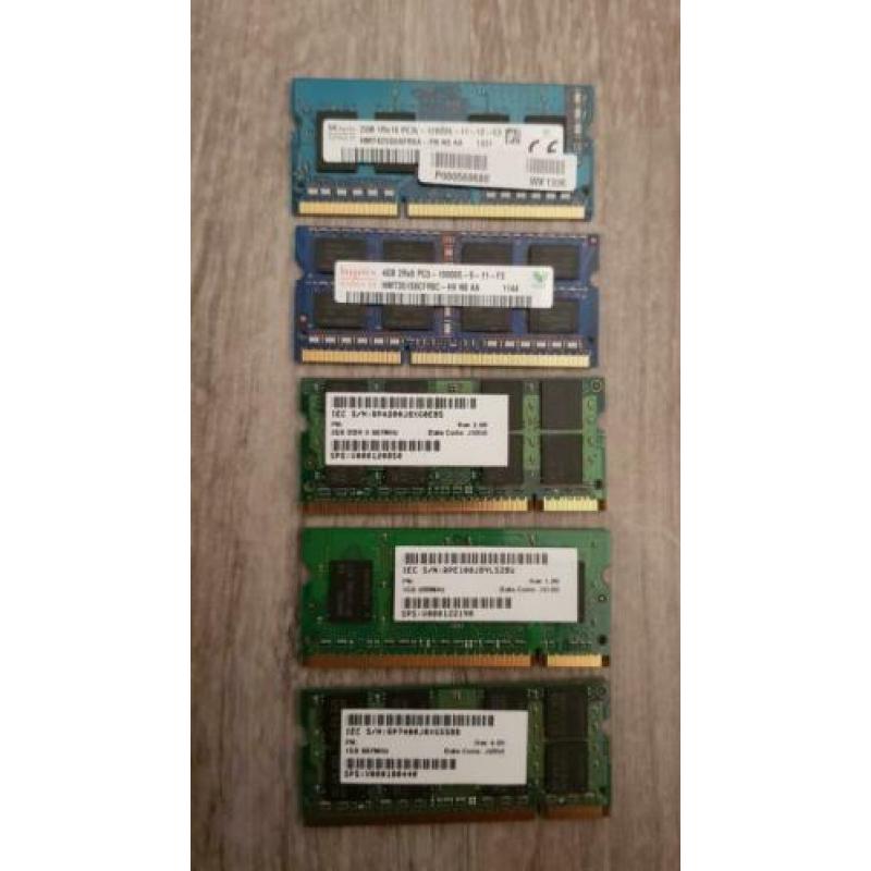 DDR 3 4GB 2Rx8 10600S / 2GB 1Rx16 PC3L 12800s DDR 2 1GB 2GB