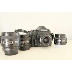 Nikon DF met special edition 50mm 1.8 G lens en AFD set