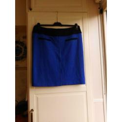 Mooie cobalt blauwe rok van Betty Barclay mt ong 42