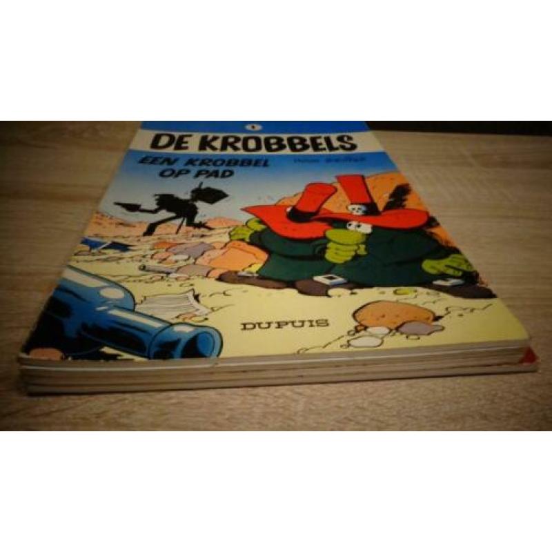 De Krobbels stripboeken 4 stuks (zeer) goede staat