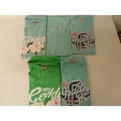 Geddes & gillmore set t-shirts groen nieuwstaat