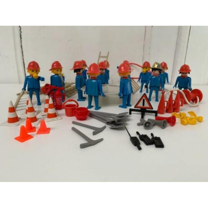 Brandweermannen van Playmobil (3234 en 3366) Vintage, uniek!