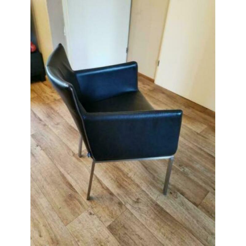 L'Ancora collection design 4 luxe zwarte stoelen zgan