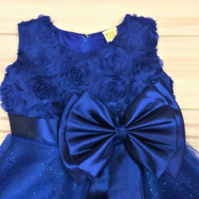 Blauwe jurk - model Manon - maat 110/116