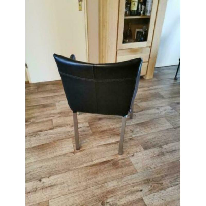 L'Ancora collection design 4 luxe zwarte stoelen zgan