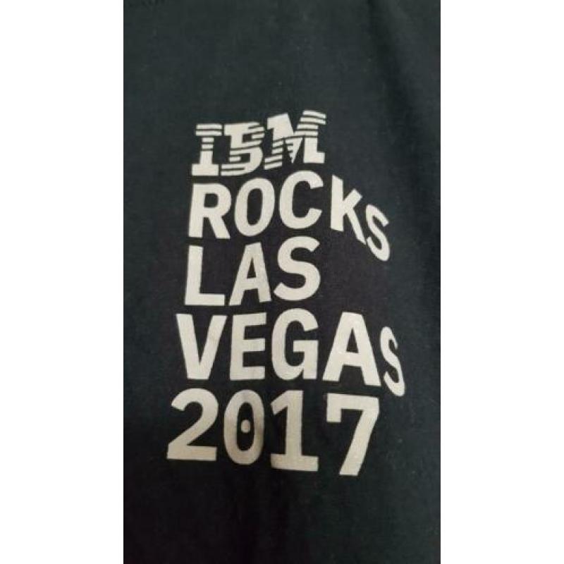 T-shirt zwart IBM met logo ZAC Brown Band maat S