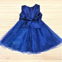 Blauwe jurk - model Manon - maat 110/116