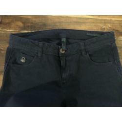 Blauwe broek / skinny jeans Benetton maat 28