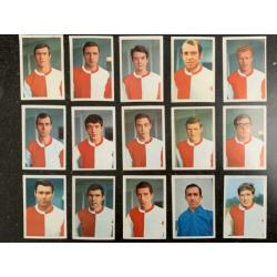 Voetbalplaatjes Feyenoord 1969-1970 Van der Hout compleet