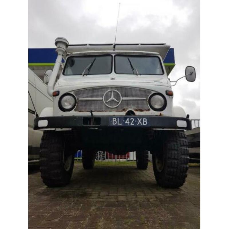 4x4 Expeditie Camper Mercedes Unimog 404 Binnenkort te koop
