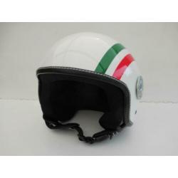 Nieuwe Jethelm Maat S. Italiaanse vlag Scooter Motor Helm