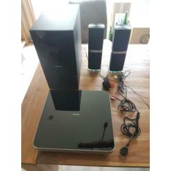 Philips stereo set incl boxen, subwoofer, hts7201